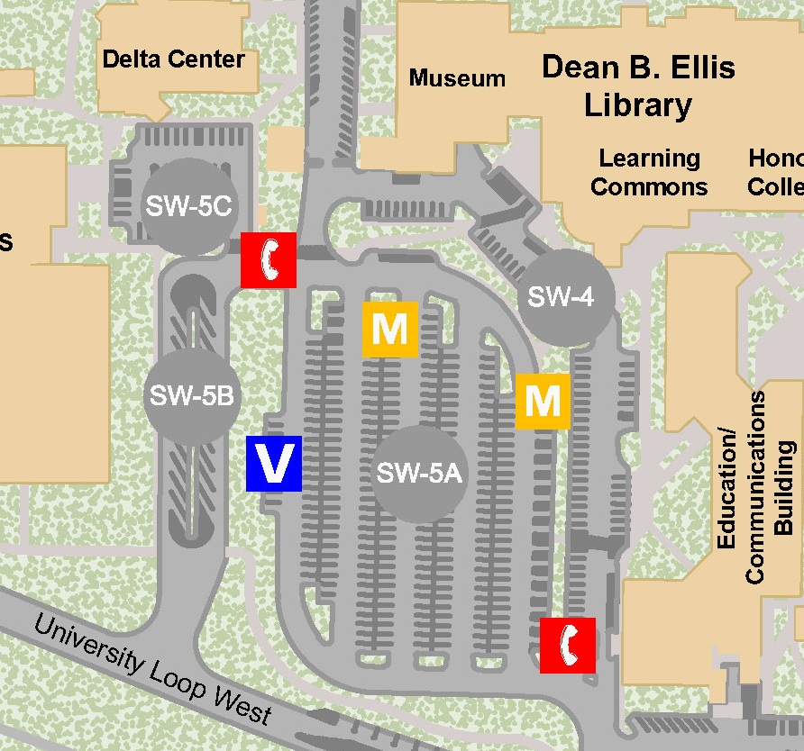 University Of Arkansas Parking Map Maps For You